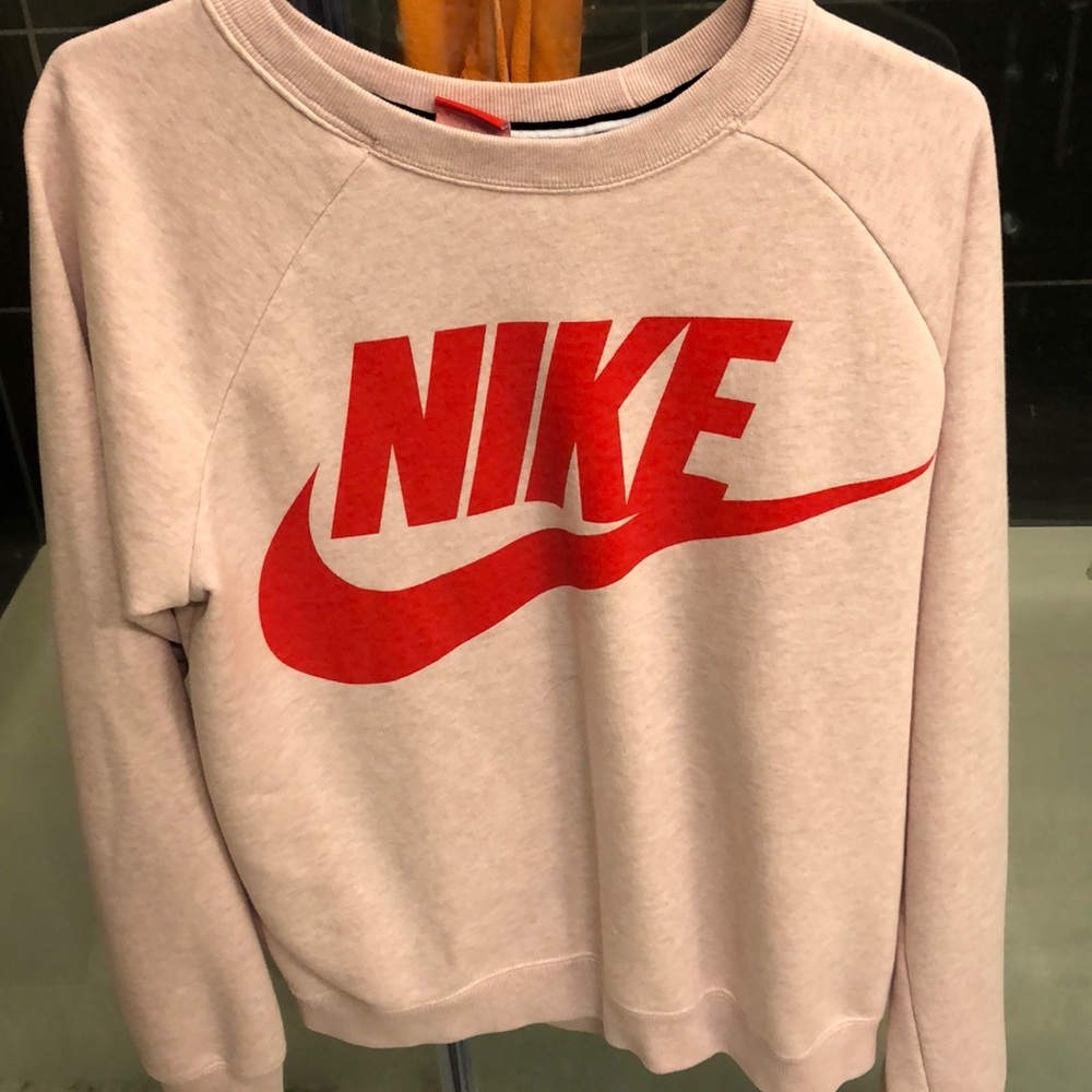 Pink nike crew neck sweatshirt, size medium